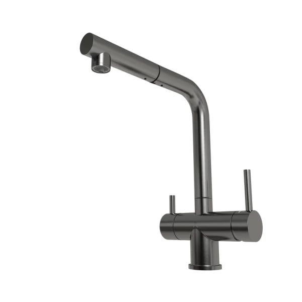 Смеситель для кухни Emar Steel ЕСВ 7017 dark