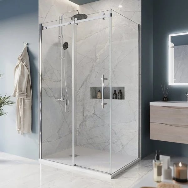 Душевой уголок BelBagno Marino -AH-1-120/90-C-Cr профиль хром