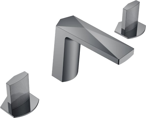 Смеситель на борт ванны Boheme Venturo 150-SGM-TOUCH, shine gun metal