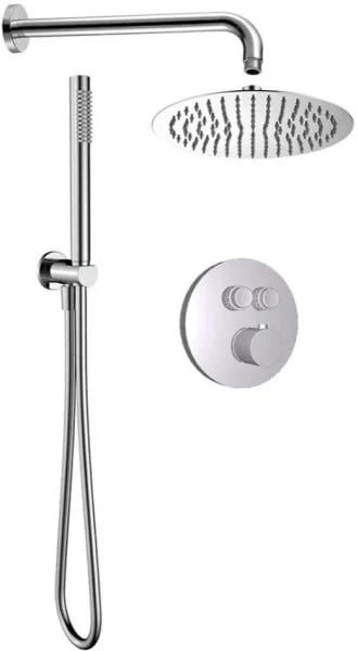 Душевой комплект AQUAme AQM8405CR, С ВНУТРЕННЕЙ ЧАСТЬЮ, хром