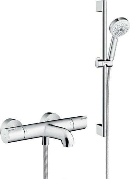 Термостатический смеситель Hansgrohe Ecostat 1001 CL ВМ 13201000, + Душевой гарнитур Hansgrohe Crome