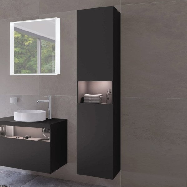 Шкаф-пенал для ванной Keuco Stageline 32831 R, вулканит, с подсветкой