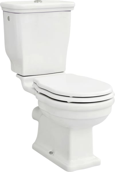 Унитаз-компакт напольный ArtCeram Hermitage WC сиденье HEA005 с микролифтом, петли хром