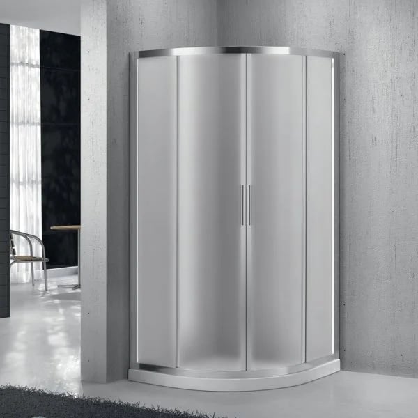 Душевой уголок BelBagno Sela R-2-90-P-Cr стекло рифленое