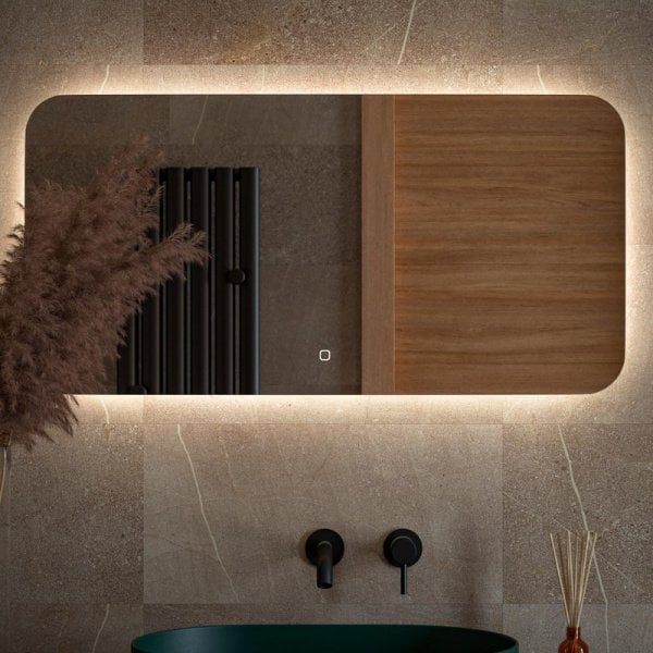 Зеркало Defesto Opti DF 2805SH 100х50 с LED-подсветкой, 4500К, сенсорный выключатель