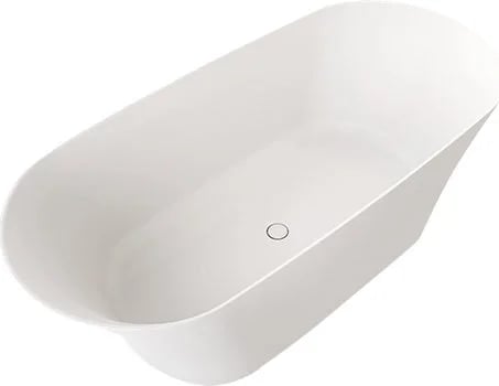 Ванна из искусственного камня Riho Barca BS6000500000000 170x80 см, отдельностоящая, матовая белая, 