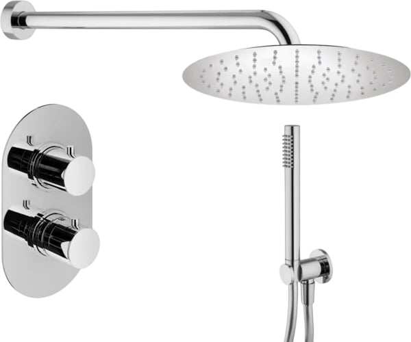 Душевой комплект Plumberia Selection Ixo KITXOT18CR, С ВНУТРЕННЕЙ ЧАСТЬЮ, хром