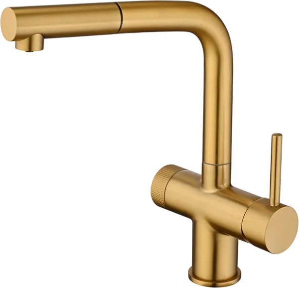 Смеситель для кухни Emar PVD ЕС - 7026 PVD Golden