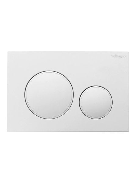 Кнопка смыва для инсталляции BelBagno BB-17C-BL пластик, цвет белый глянец