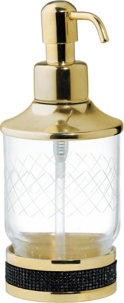 Дозатор Boheme Royal Cristal Black Gold настольный