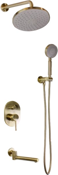 Душевой комплект Bronze de Luxe Scandi 14582BR, С ВНУТРЕННЕЙ ЧАСТЬЮ, бронзовый