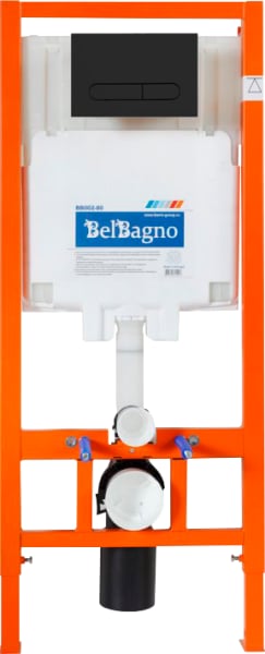Инсталляция BelBagno BB002-80 + Кнопка Prospero BB007-PR-NERO.M черный матовый