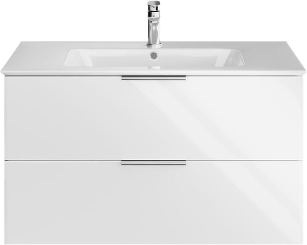 Тумба под раковину без столешницы KERAMA MARAZZI Piano Forte 95 подвесная, белая глянцевая