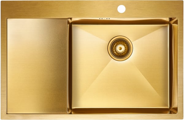 Мойка кухонная Paulmark Kroner PM217851-BGR брашированное золото R