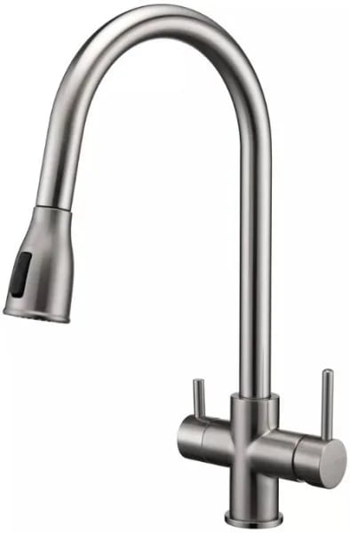 Смеситель для кухни Paulmark Lange La214212-BS брашированная сталь