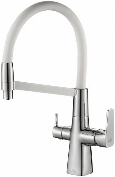 Смеситель для кухни Steel Hammer SH 818-8 CR с гибким изливом