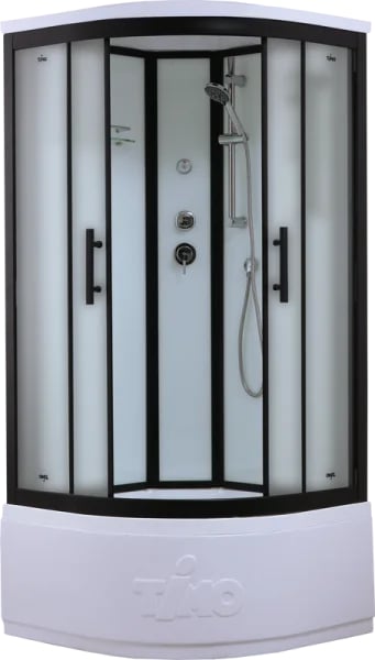 Душевая кабина Timo Standart T-6600BF Black Fabric с высоким поддоном