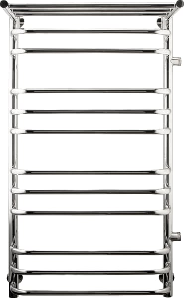 Полотенцесушитель водяной Indigo Brace LBCW100-50PR-б/п-60, с полкой, серебристый