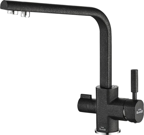 Смеситель для кухни Steel Hammer SH 909 Black Cr