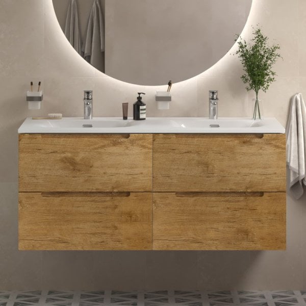 Тумба под раковину без столешницы BelBagno Etna 120 для двоих, rovere nature