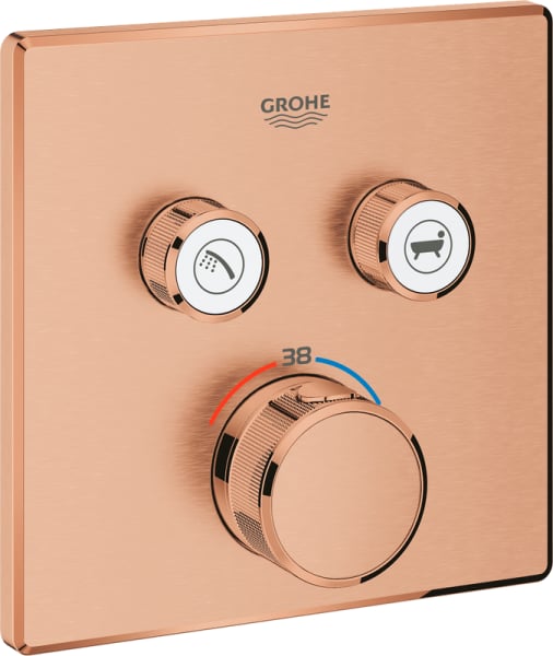 Термостатический смеситель встраиваемый Grohe Grohtherm SmartControl 29124DL0 для ванны с душем, теп