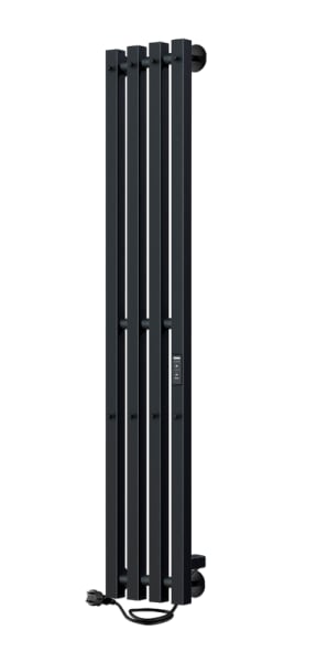 Полотенцесушитель электрический Indigo Style 4 PRO LSPRE120-18BRRt 120х18, черный муар