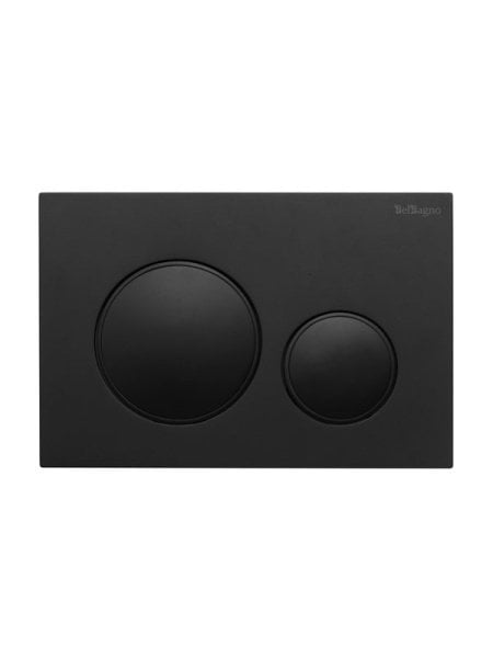 Кнопка смыва для инсталляции BelBagno BB-17C-NERO.M пластик, цвет матовый черный