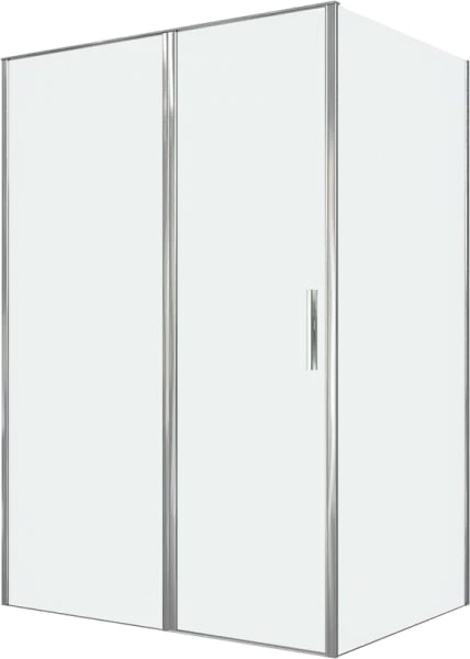 Душевой уголок Allen Brau Priority 140x100, профиль хром, стекло прозрачное