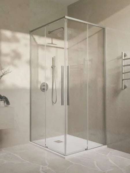 Душевой уголок Vincea Slim-N VSS-4SN8010CLBN 100x80, профиль брашированный никель