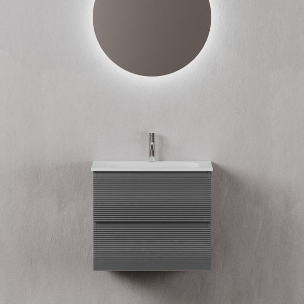Тумба с раковиной Sancos Folk 60 grey soft