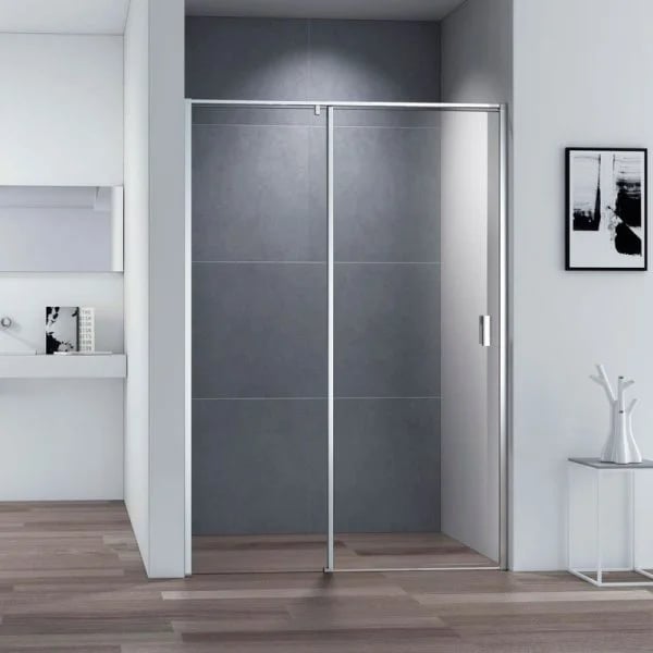 Душевая дверь в нишу Cezares Urban B 12 140 C Cr профиль хром, стекло прозрачное