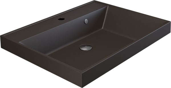 Мебельная раковина Uperwood Classic Quartz 291030016 60 см, матовая коричневая, трюфель