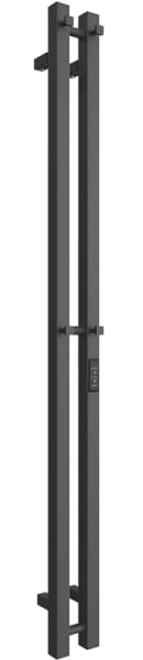 Полотенцесушитель электрический Двин X-2 plaza neo 120х80, оружейная сталь