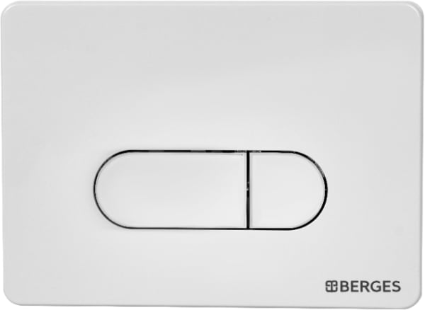 Кнопка смыва Berges Novum D4 soft touch белая