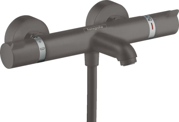 Термостатический смеситель Hansgrohe Ecostat Comfort 13114340, для ванны с душем, шлифованный черный