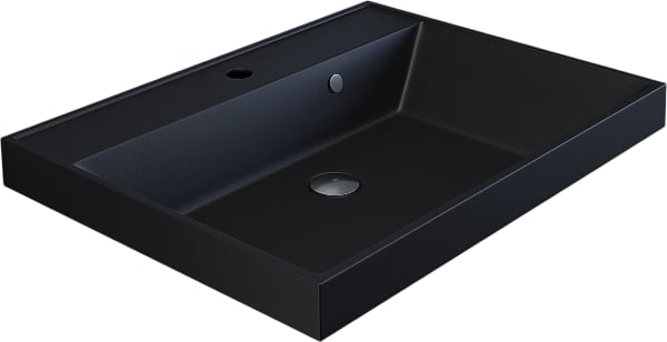 Мебельная раковина Uperwood Classic Quartz 291030012 60 см, матовая черная, космос