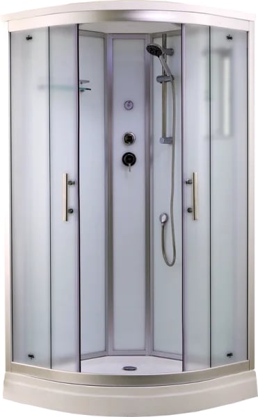 Душевая кабина Timo Standart T-6601SF Silver Fabric с низким поддоном, профиль хром