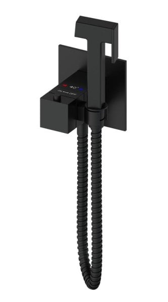 Гигиенический душ Wonzon & Woghand WW-88829910-MB со смесителем, С ВНУТРЕННЕЙ ЧАСТЬЮ, матовый черный