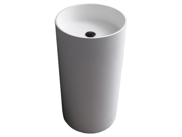 Раковина Uni-Flow Cilindro FS504-450 Matt White слив в стену