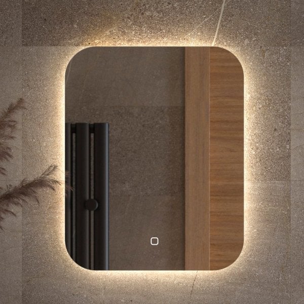 Зеркало Defesto Opti DF 2801S 40х50 с LED-подсветкой, 4500К, сенсорный выключатель