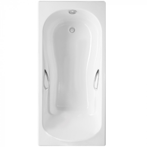 Чугунная ванна Delice Haiti Luxe 170х80 см, с отверстиями для ручек
