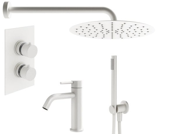 Комплект для ванной Plumberia Selection Ixo KITXOT18QBO53 С ВНУТРЕННЕЙ ЧАСТЬЮ, хром