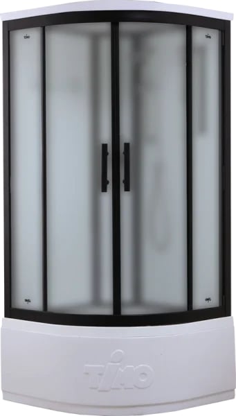 Душевая кабина Timo Standart T-6690BF Black Fabric с высоким поддоном, профиль черный