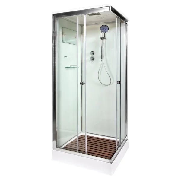Душевая кабина DTO K409S 90х90, профиль хром, стекло прозрачное