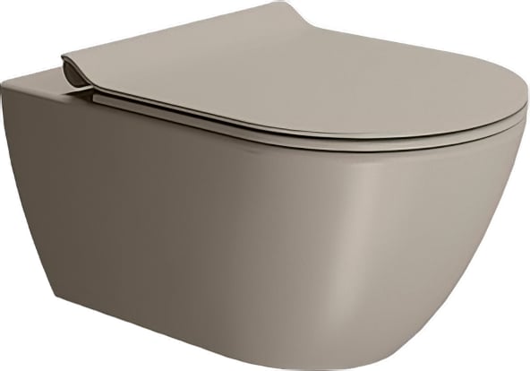 Унитаз подвесной GSI Pura 8815, с микролифтом, tortora matte