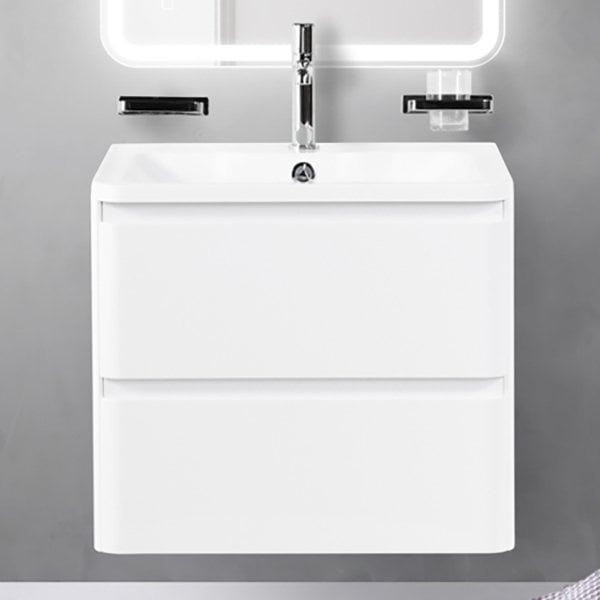 Тумба под раковину без столешницы BelBagno Albano 60 подвесная, bianco lucido
