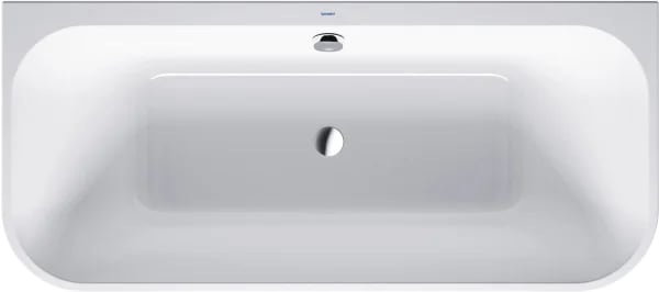 Акриловая ванна Duravit Happy D.2 700318 180x80 см, пристенная, белая, на ножках