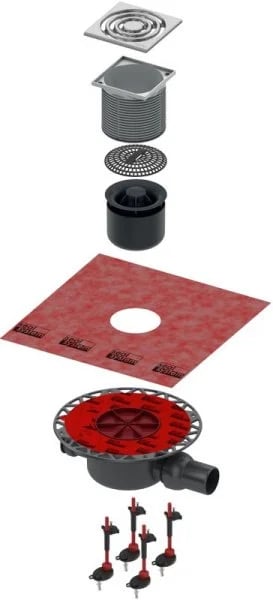 Душевой трап TECE Drainpoint S TECEdrainpoint S KDP-S120, с сифоном в комплекте