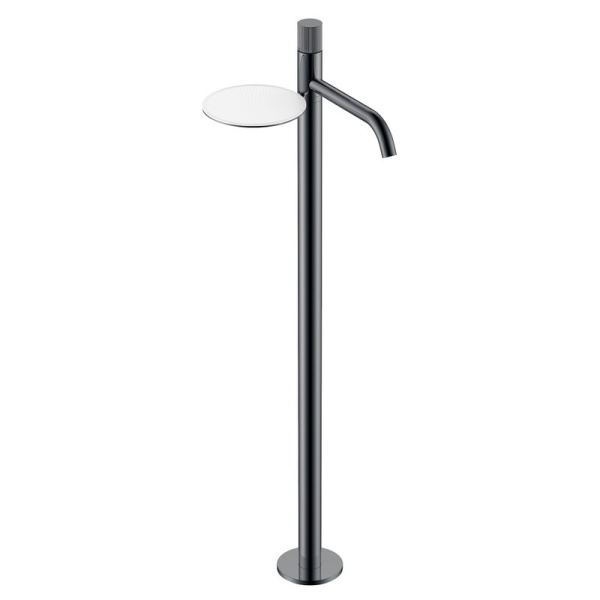 Напольный смеситель для раковины Boheme Stick 120-SGM.3 shine gun metal linea