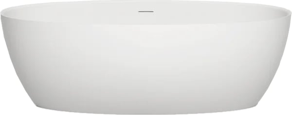 Ванна из искусственного камня Salini Alda S-Sense 180x90 см, отдельностоящая, белая, овальная, со сл